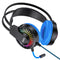 Hoco W105 Joyful LED Professional 40mm Gaming Headphones Blue