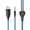 Hoco W105 Joyful LED Professional 40mm Gaming Headphones Blue
