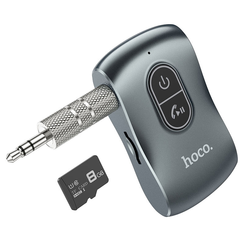 Hoco E73 Portable Bluetooth 3.5mm Out FM Transmitter Tarnish