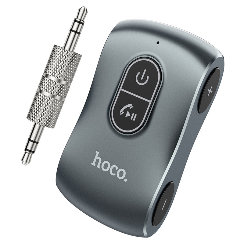 Hoco E73 Portable Bluetooth 3.5mm Out FM Transmitter Tarnish-www.firsthelptech.ie