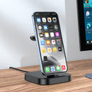 Hoco CW43 Graceful 3-In-1 Charging Dock Stand Black