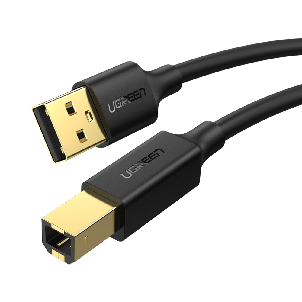 UGREEN 10350 USB 2.0 AM to BM Print Cable 1.5m Black-First Help Tech