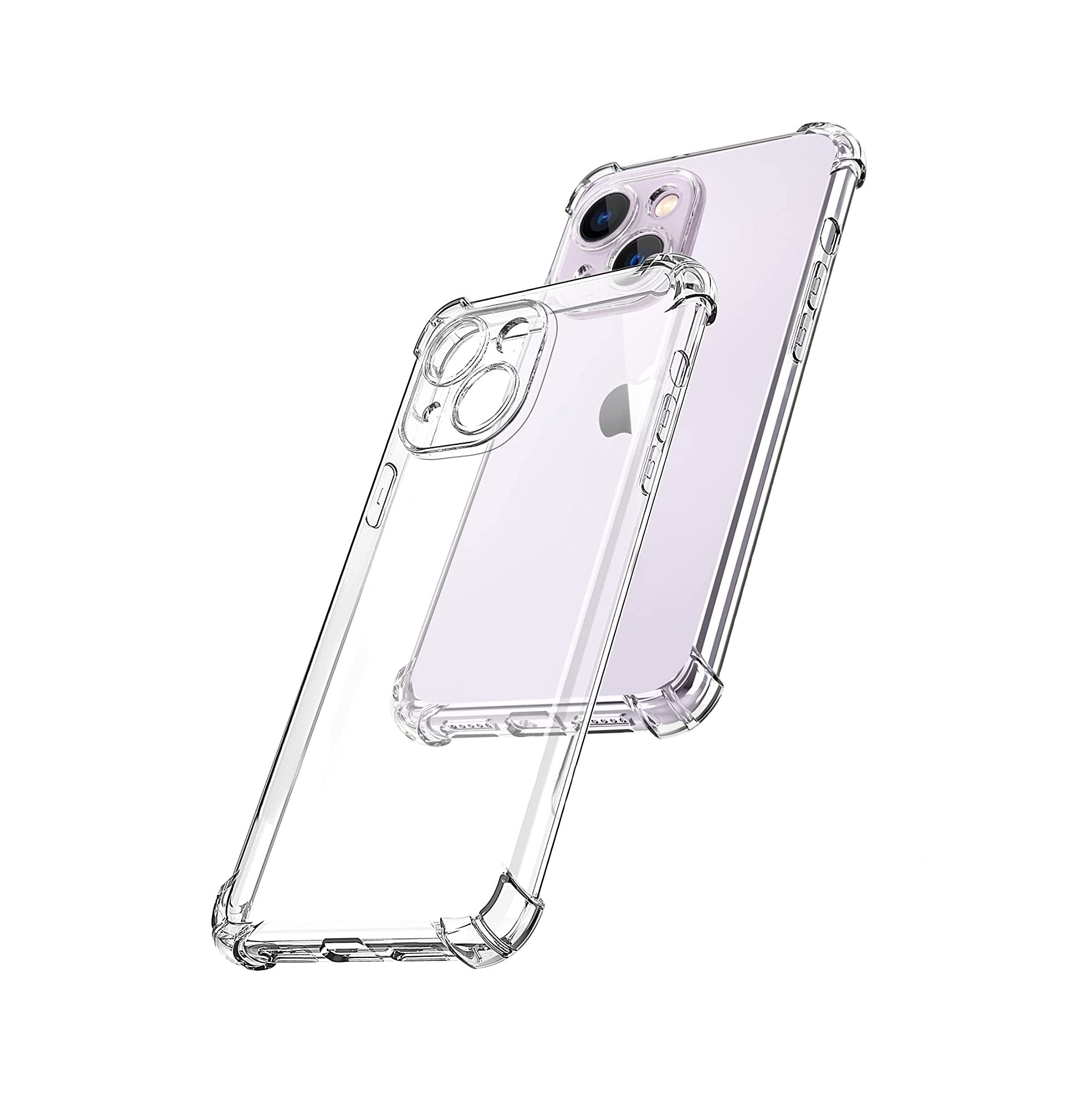 Clear Soft TPU Cover For Apple iPhone 14 ShockProof Bumper Case-First Help Tech