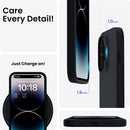 Liquid Silicone Case For Apple iPhone 14 Pro Max Luxury Thin Phone Cover Black-First Help Tech