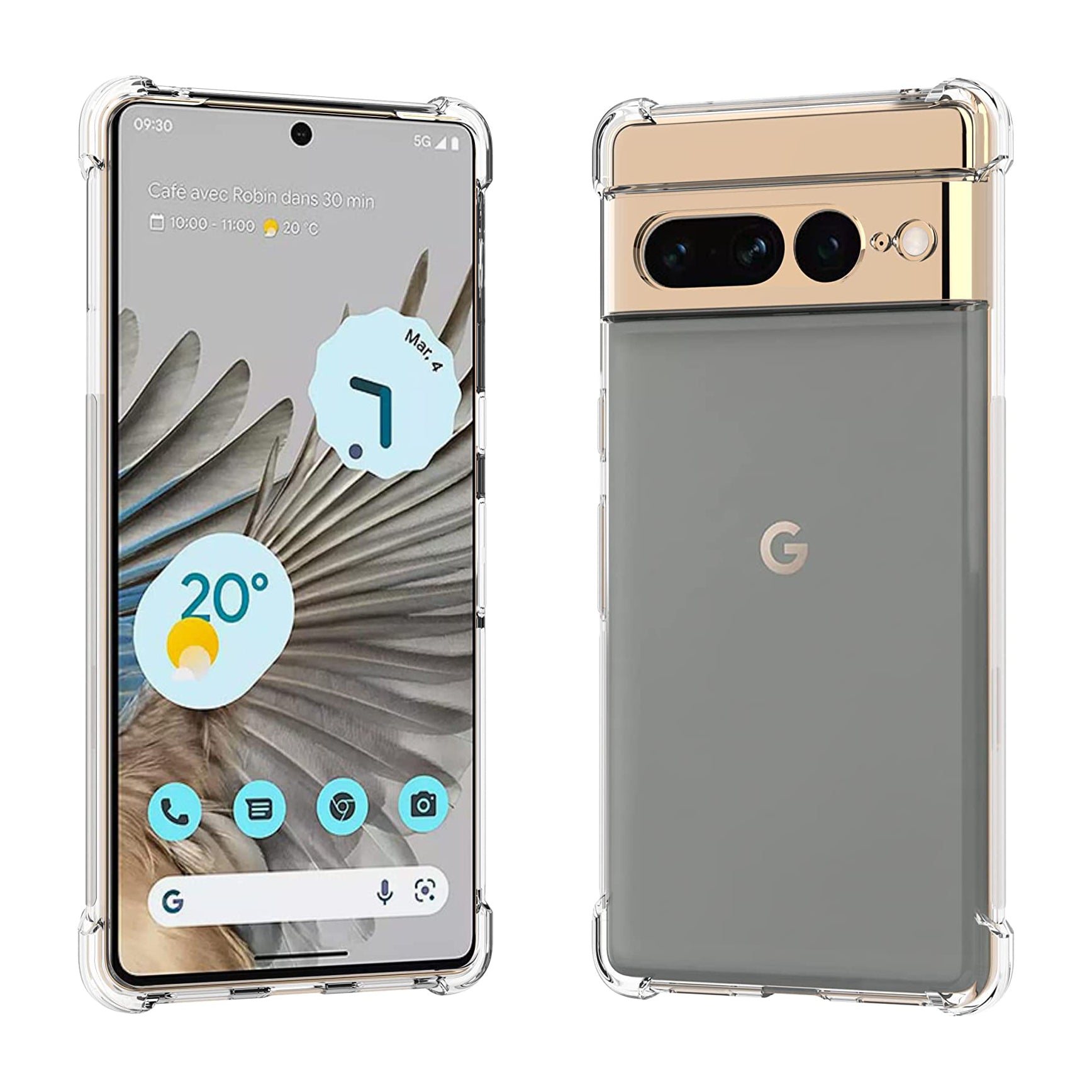 Clear Soft TPU Cover For Google Pixel 7 Pro ShockProof Bumper Case-www.firsthelptech.ie