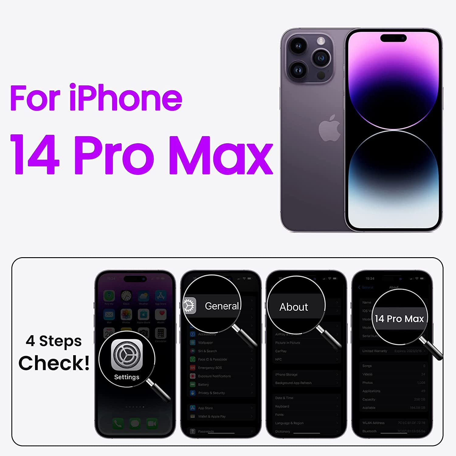 Liquid Silicone Case For Apple iPhone 14 Pro Max Luxury Thin Phone Cover Liliac Purple-First Help Tech