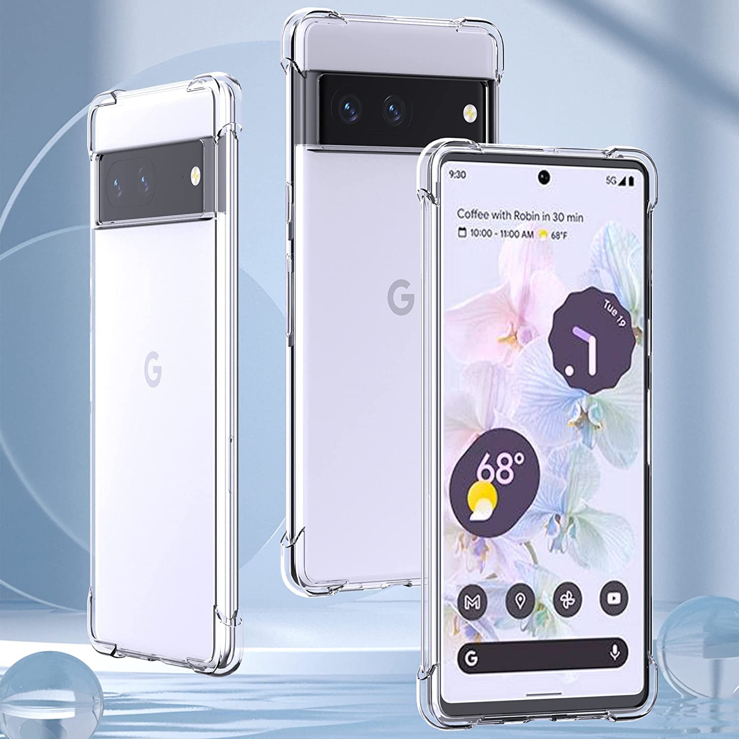 Clear Soft TPU Cover For Google Pixel 7 ShockProof Bumper Case
