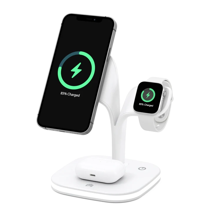 Aokus YM-UD22 5 in 1 Multi Function 15W Fast Charging Stand White