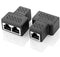 Cat6 RJ45 8P8C Plug to Dual RJ45 Ethernet Switch Adapter Black-Cables and Adapters-First Help Tech
