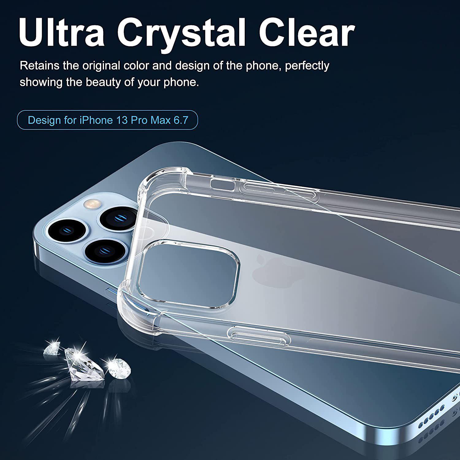 Clear Soft TPU Cover For Apple iPhone 13 Pro Max ShockProof Bumper Case-Cases & Covers-First Help Tech