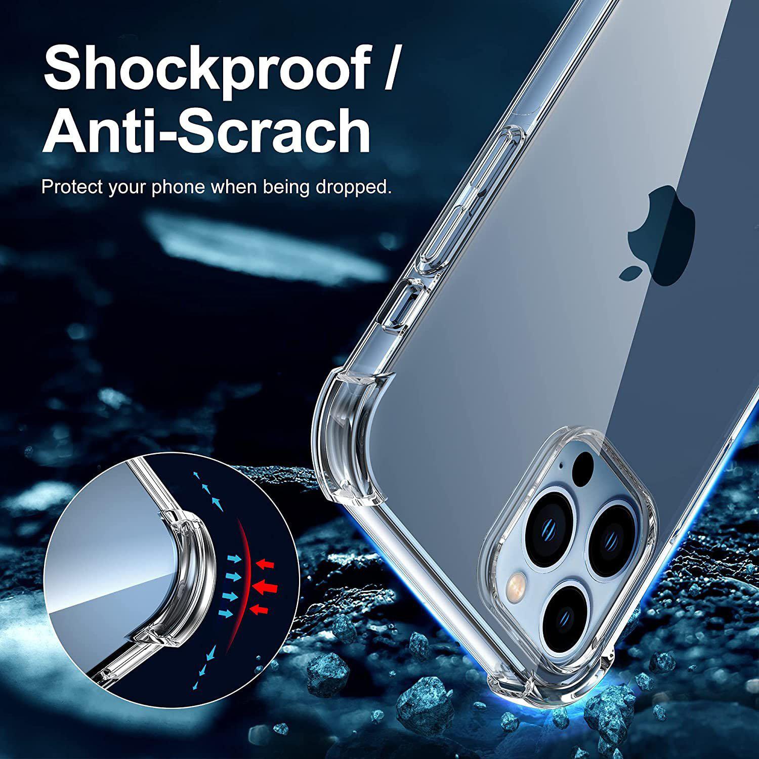 Clear Soft TPU Cover For Apple iPhone 13 Pro ShockProof Bumper Case-Cases & Covers-First Help Tech