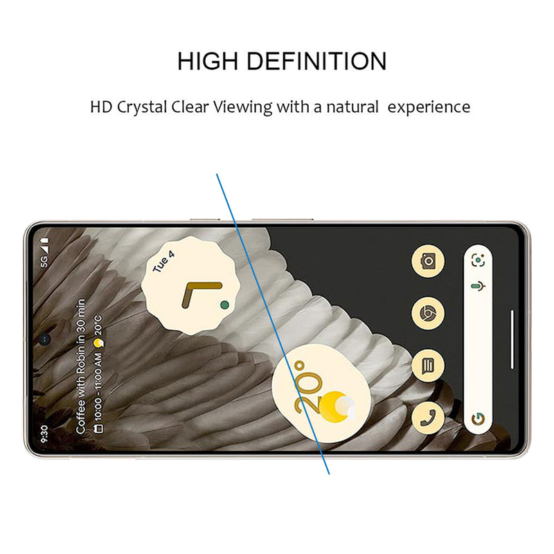 For Google Pixel 7 Pro Full Coverage 9D Tempered Glass