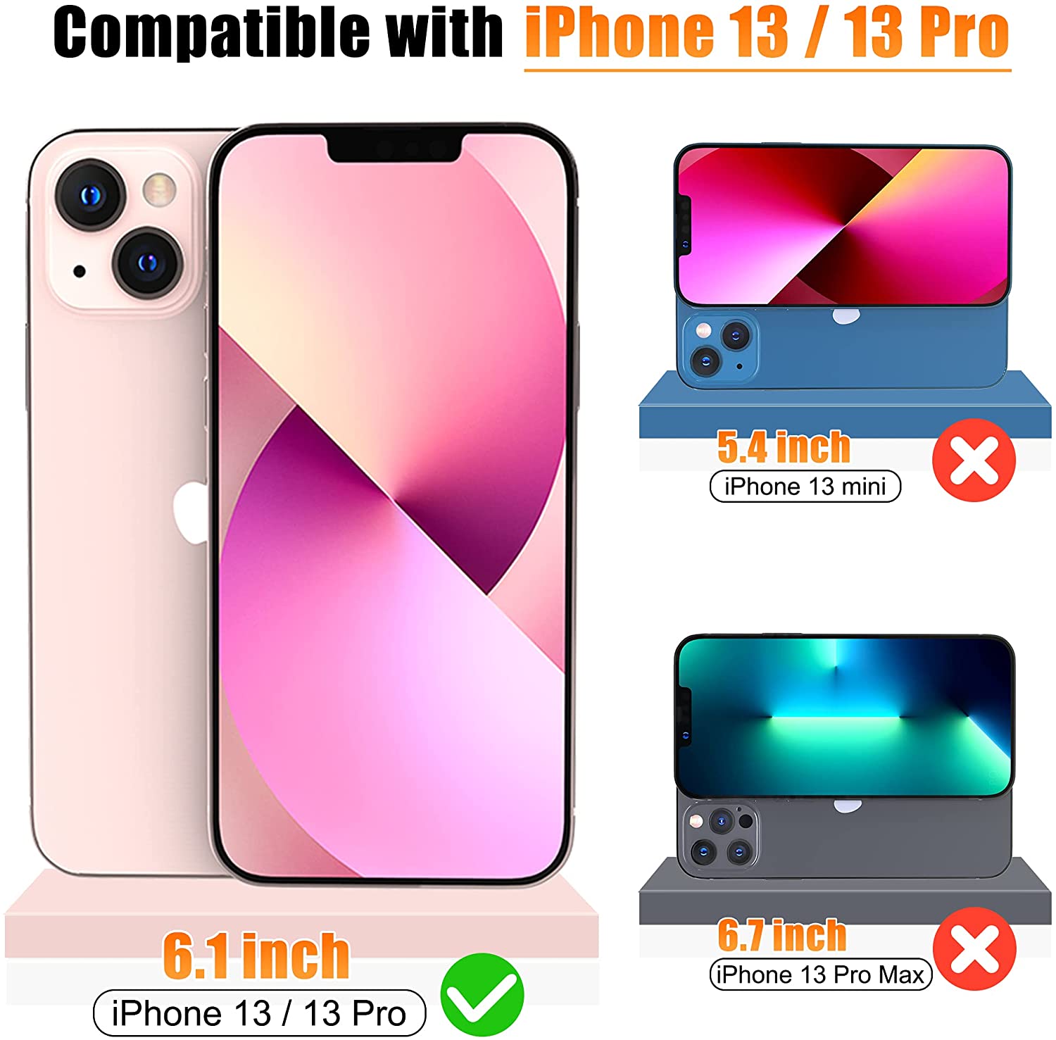For Apple iPhone 13 / 13 Pro Full Coverage 9D Tempered Glass-Tempered Glass-First Help Tech