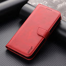 For Samsung Galaxy A33 5G Premium Aokus Wallet Case Red-First Help Tech