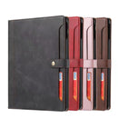 For Samsung Galaxy Tab A8 10.5 SM-X200 (2021) Aokus Stitched Premium Wallet Case Kakhi
