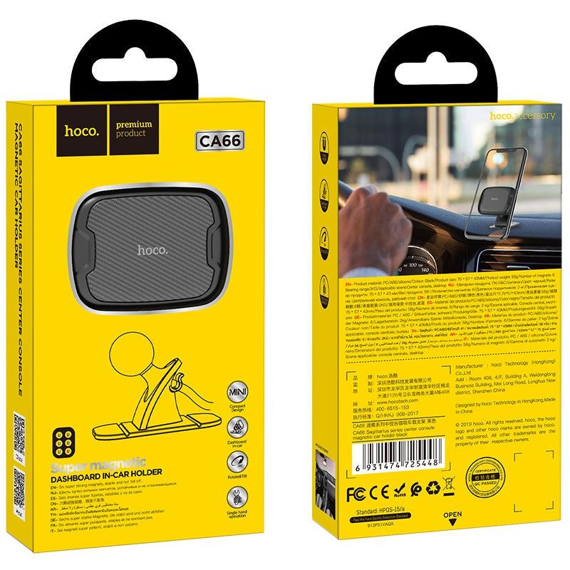 Hoco CA66 Sagittarius Series Console Magnetic Car Holder Black-Car Accessories-First Help Tech
