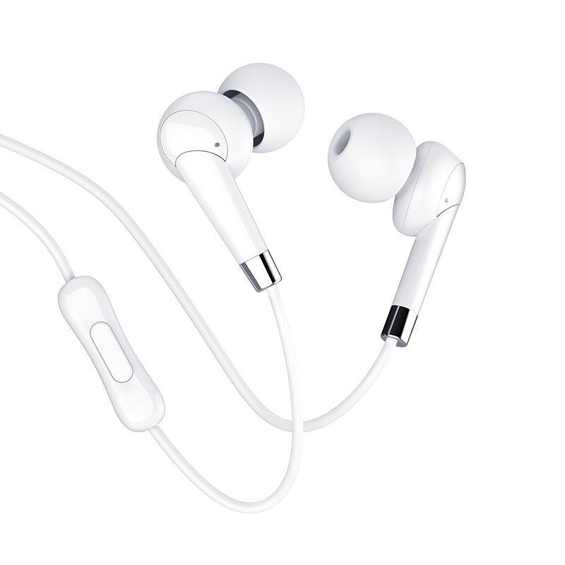 Hoco M58 Amazing Universal Earphone with Mic (White)-Earphones & Headsets-First Help Tech