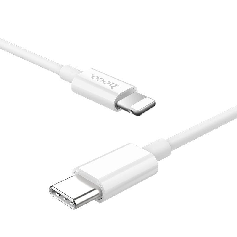 Hoco X36 Swift PD 18W Type-C to Lightning Cable 1M White-Cables and Adapters-First Help Tech