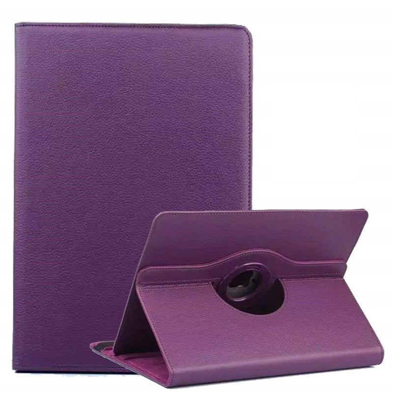 For Apple iPad 10th Gen (10.9) 2022 360 Degree Rotating Stand Wallet Case Purple-First Help Tech