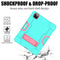 For Apple iPad 10th Gen (10.9) 2022 Hard Case Survivor with Stand Mint Green-First Help Tech