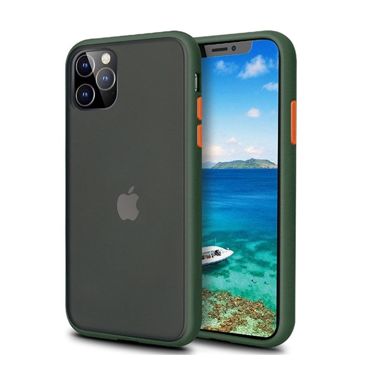 For Apple iPhone 12 Mini (5.4") Latest Matte TPU Shockproof Hard Case Midnight Green-www.firsthelptech.ie