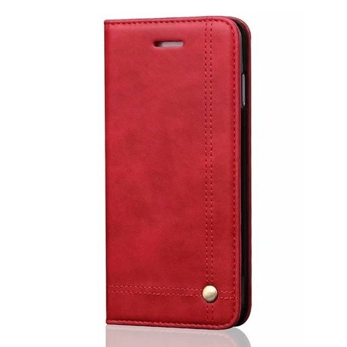 For Apple iPhone 12 Mini (5.4") Vintage Retro Wallet Case Red-www.firsthelptech.ie