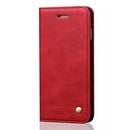 For Apple iPhone 12 Mini (5.4") Vintage Retro Wallet Case Red