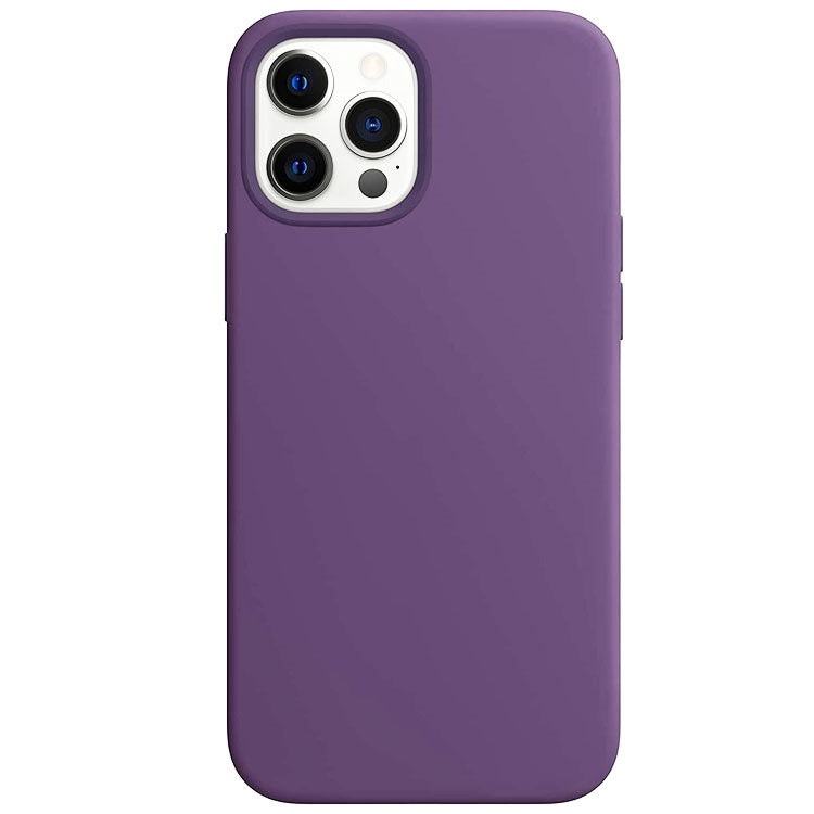 For Apple iPhone 12/12 Pro (6.1") Liquid Silicone Case Purple