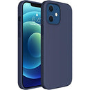 For Apple iPhone 12/12 Pro (6.1") Liquid Silicone Case Navy