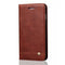 For Apple iPhone 12/12 Pro (6.1") Vintage Design Wallet Case Brown