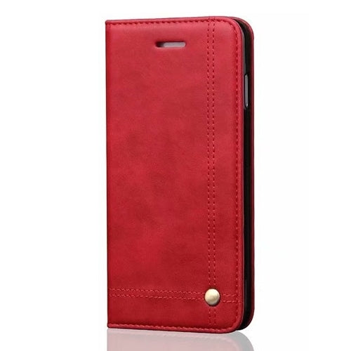 For Apple iPhone 12/12 Pro (6.1") Vintage Design Wallet Case Red