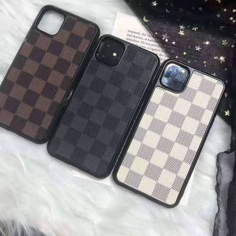 For Apple iPhone 13 Mini LV Design Plating Case Brown