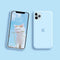 For Apple iPhone 13 Pro 6.1'' Liquid Silicone Light Blue