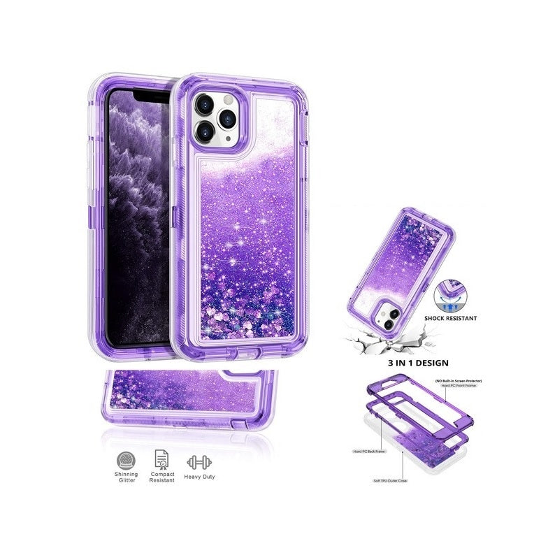 For Apple iPhone 13 Pro (6.1") Drift-Sand Defender Design Case Purple