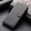 For Apple iPhone 14 Plus Premium Aokus Wallet Case Black