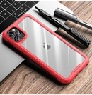 For Apple IPAKY iPhone 12 Mini (5.4") Hybrid Shockproof HD Transparent Dawn Case Red