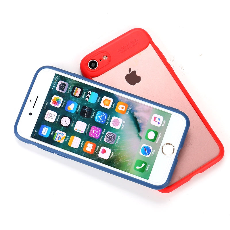 For Apple iPhone XS/X Autofocus Slim Silicon Transparent TPU Case Pink