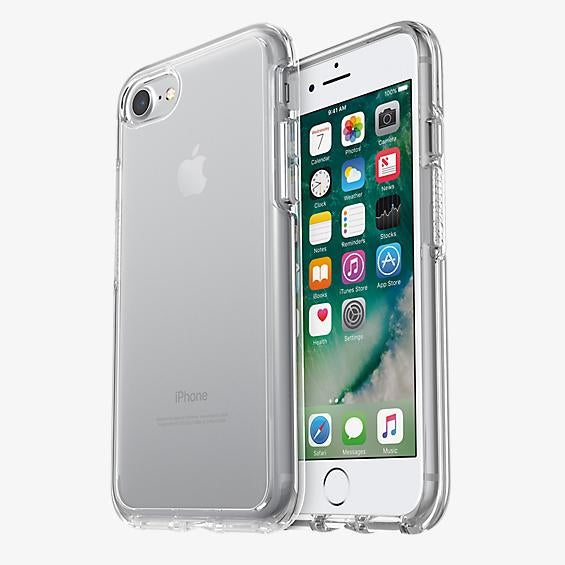 For Apple iPhone XS/X HeavyDuty Symmetry Design Case Transparent