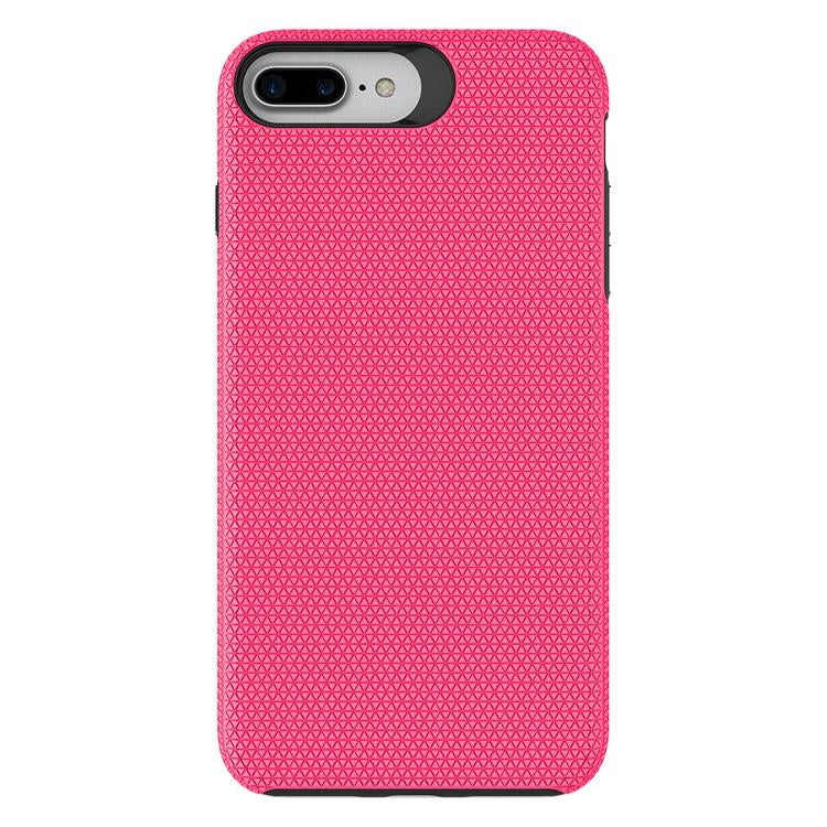 For Apple iPhone XR Dotted Shockproof Hybrid 2 in 1 Case Rose