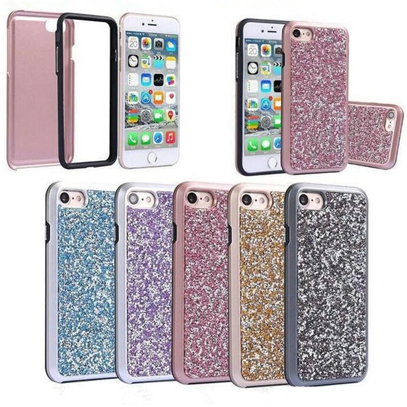 For Apple iPhone XS Max Diamond Glitter 2 in 1 Case Green-www.firsthelptech.ie