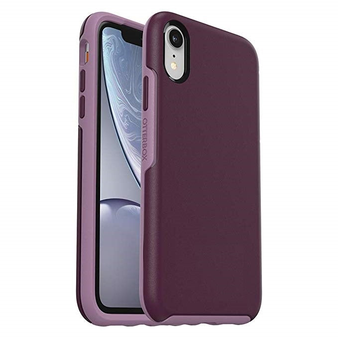 For Apple iPhone XS Max Hard Case HeavyDuty Symmetry Design Purple