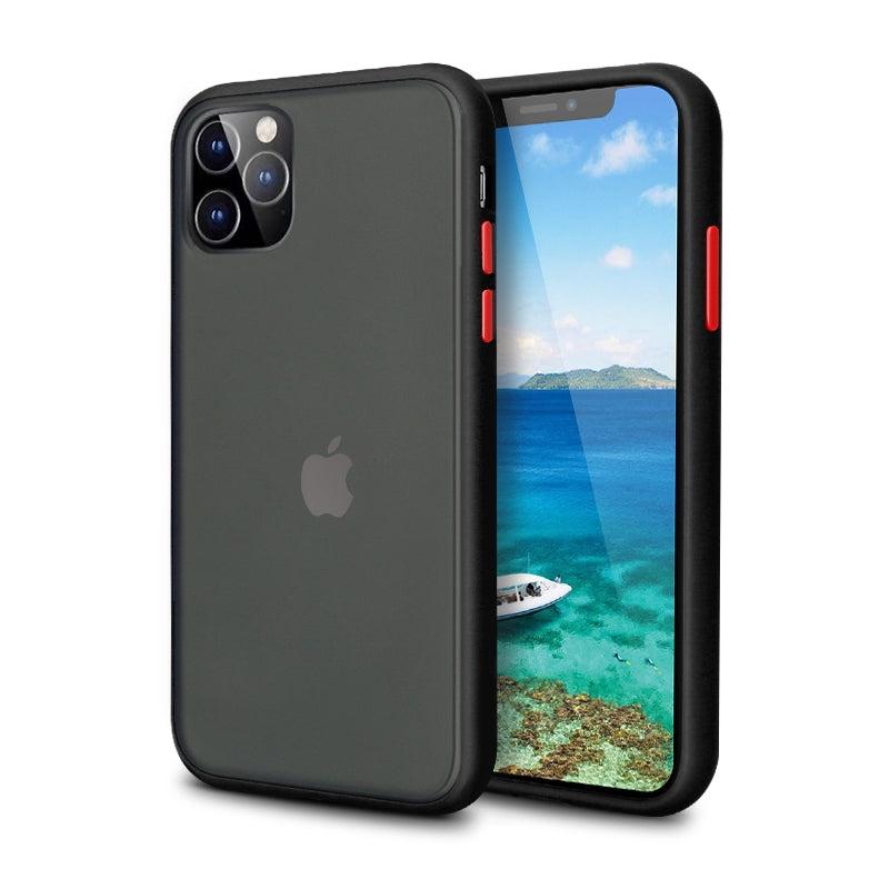 For Apple iPhone XS Max Latest Matte TPU Shockproof Hard Case Black