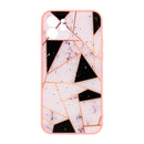 For Apple iPhone 12 Pro Geomatric Black Triangle Marble Case