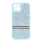 For Apple iPhone 12/12Pro Sparking Transparent Diamond Strip Case Cyan