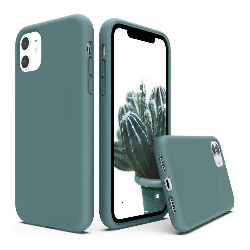 Liquid Silicone Case For Apple iPhone 11 Luxury Thin Phone Cover - Cactus-www.firsthelptech.ie