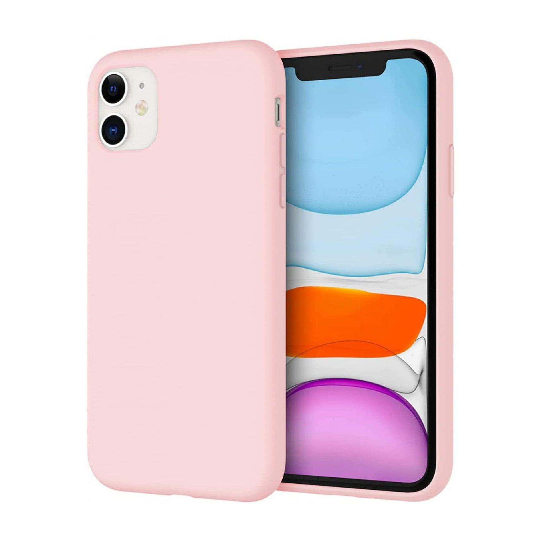 Liquid Silicone Case For Apple iPhone 11 Luxury Thin Phone Cover - Chalk Pink-Cases & Covers-First Help Tech