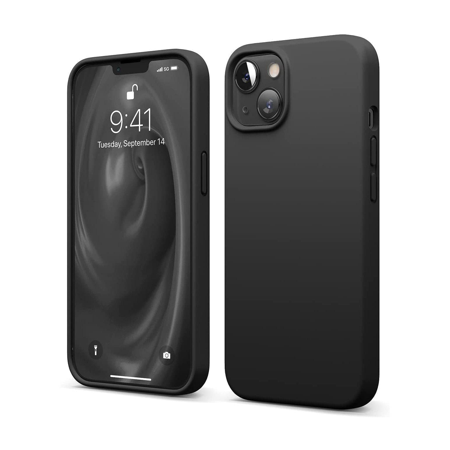 Liquid Silicone Case For Apple iPhone 13 Luxury Shockproof Phone Cover Black-Cases & Covers-First Help Tech