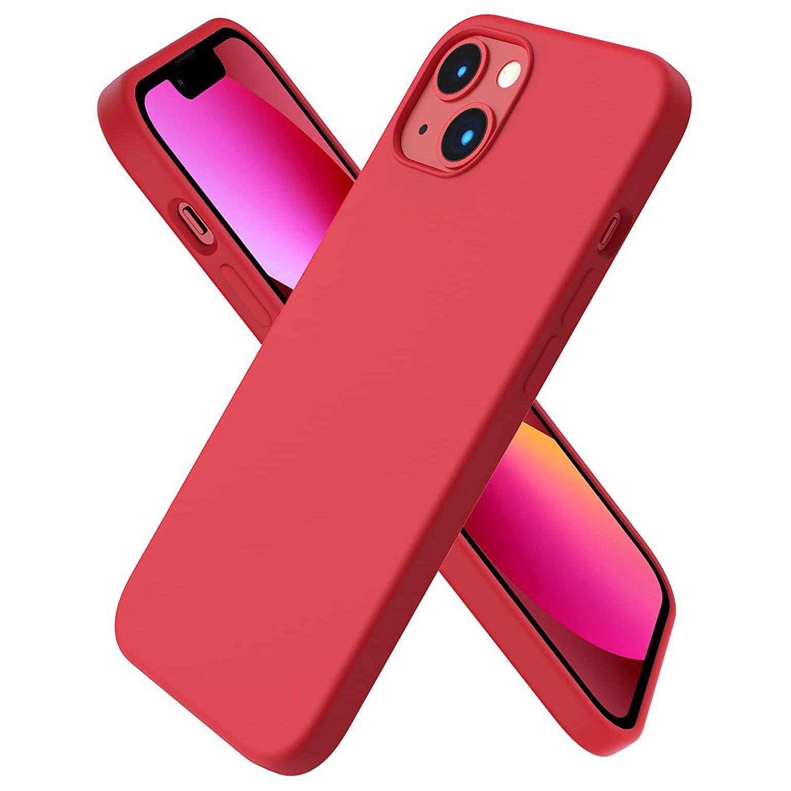 Liquid Silicone Case For Apple iPhone 13 Luxury Shockproof Phone Cover Red-Cases & Covers-First Help Tech