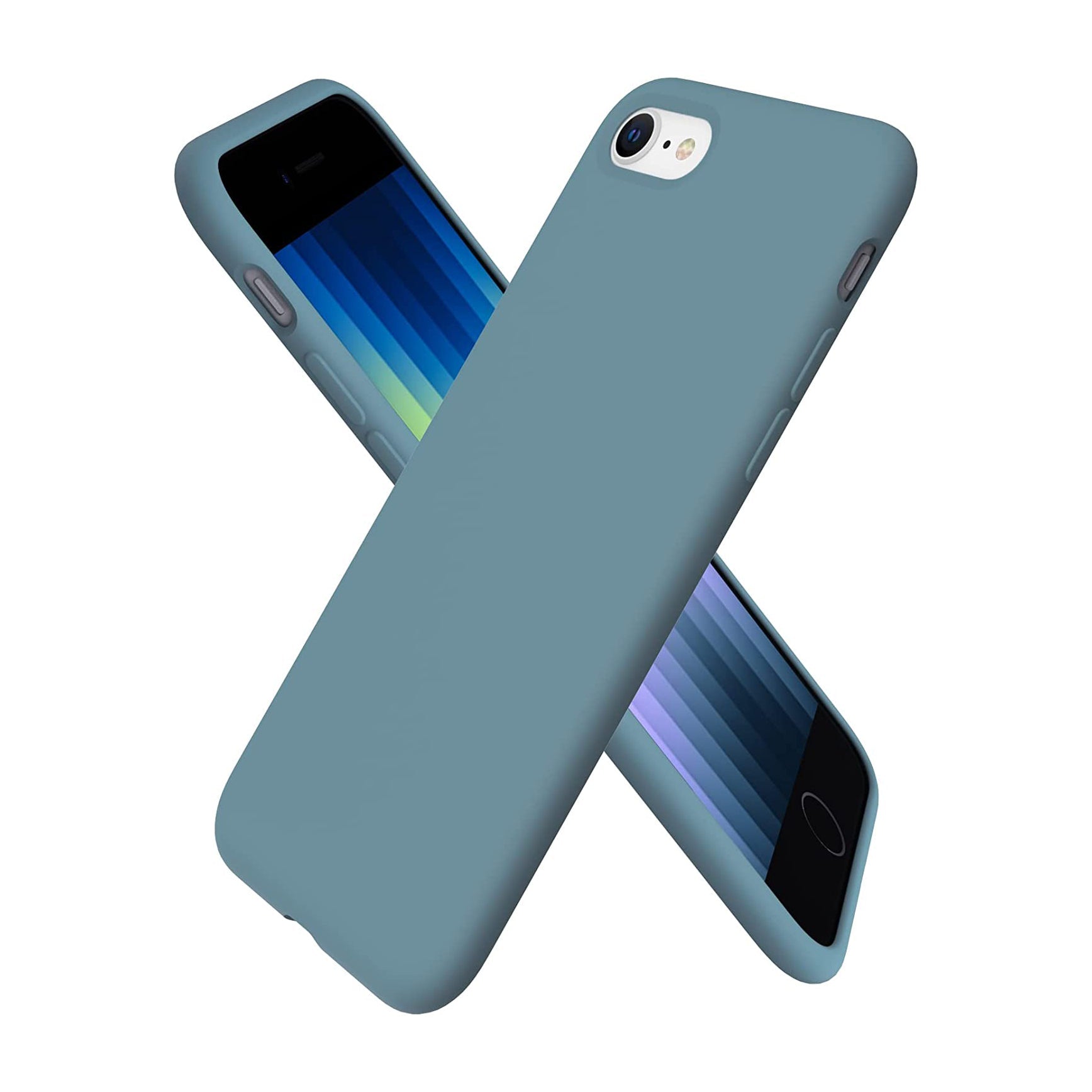 Liquid Silicone Case For Apple iPhone SE 2020 Luxury Thin Phone Cover Cactus-www.firsthelptech.ie