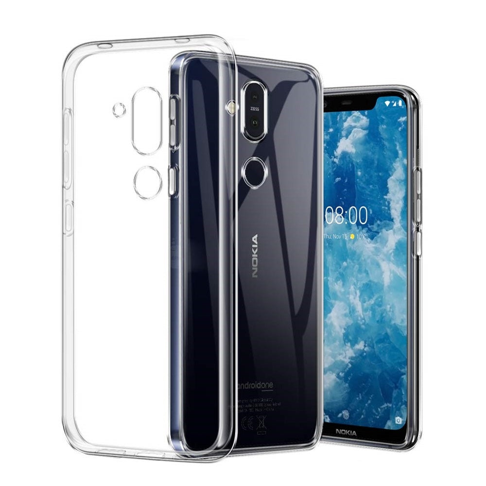 For Nokia 8.1/X7 Gel Case Transparent-www.firsthelptech.ie